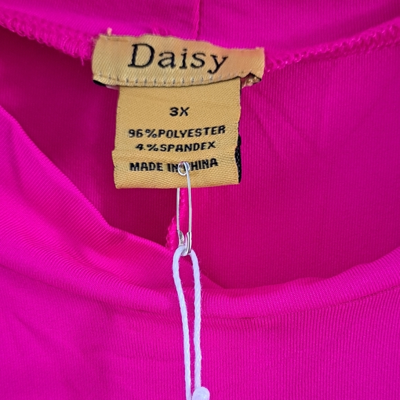 Rainbow Daisy Hot Pink Maxi Dress - Picture 2 of 3